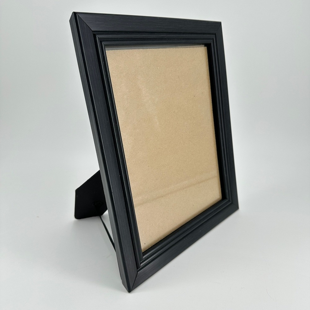 Michaels Black Wood Grain Tiered 8x10 Picture Frame Tabletop Wall Mount